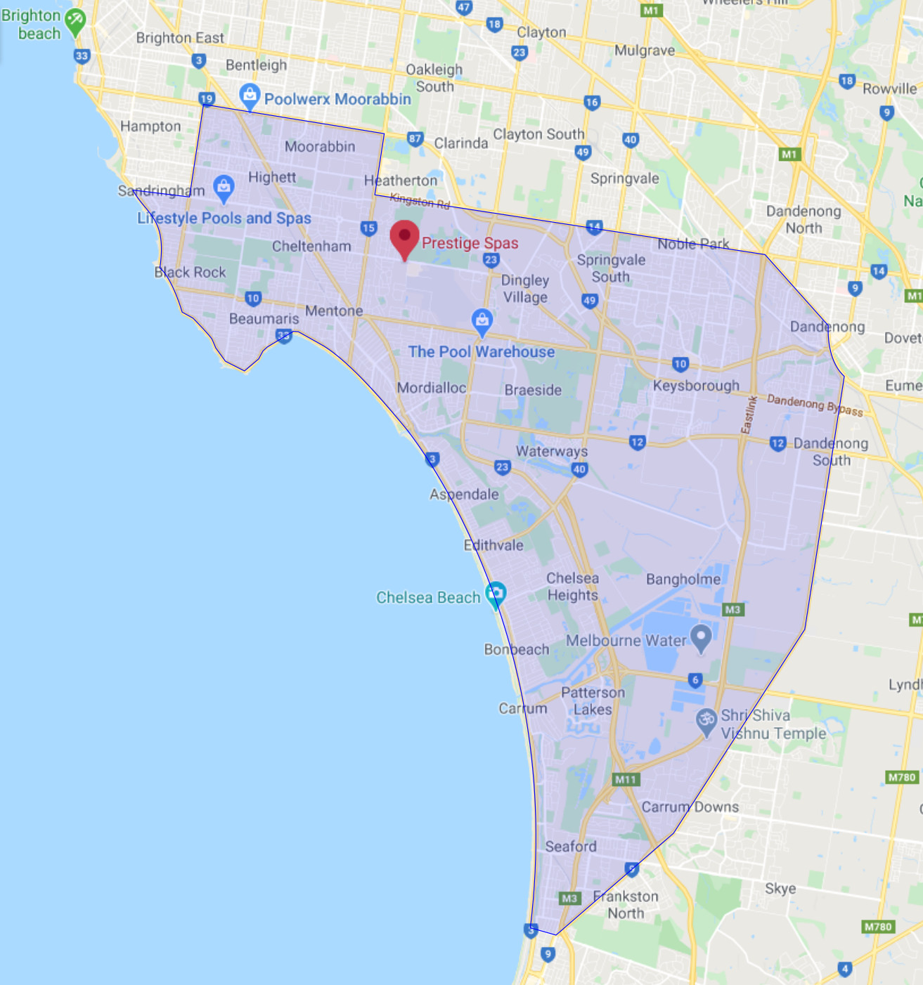 chemical delivery areas